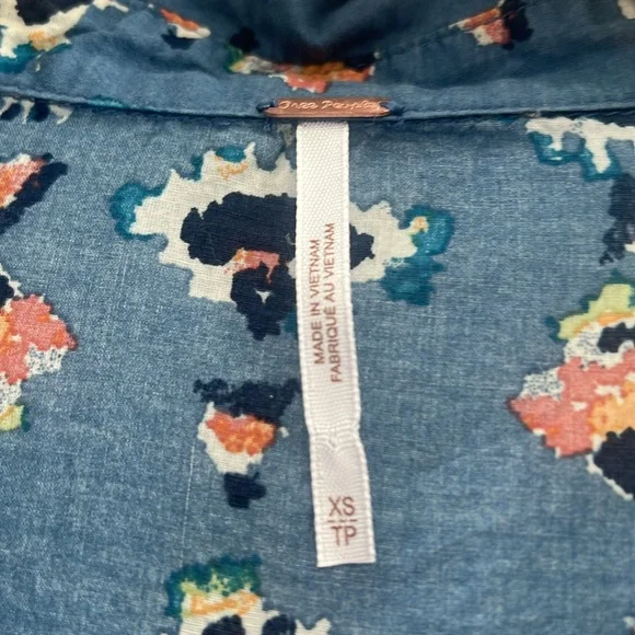 Free People maxi dress Cotton size XS - Picture 2 of 2